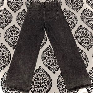 High Waist Straight Leg Jeans